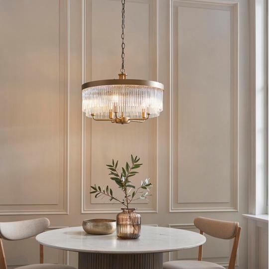 bronz kruhovy kristal skleneny tycovy luster osvetlenie mediteransky americky luxusny klasicky obciansky elegantny luxus skleneny kristal obyvacka spalna chodba zlaty.jpg
